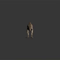 3D Rendered Bipedal Dinosaur Model With Light Brown Spotted Skin In Walking Pose