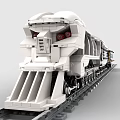 LEGO toy train light rail subway high-speed rail EMU urban rail train rail transit tram 3d model
