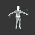 Game Movie Character Male Wearing Vest And Shirt With Arms Outstretched In Dark Background
