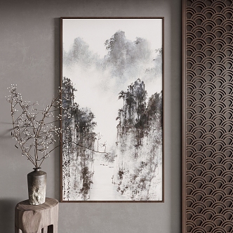 New Chinese Decorative Painting 3d model