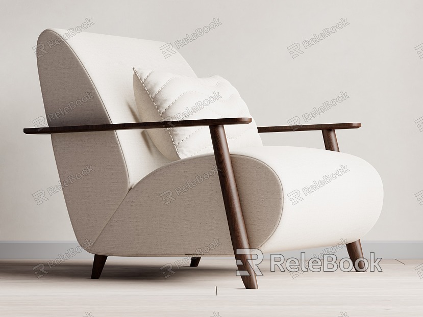 Quiet wind single sofa leisure chair model