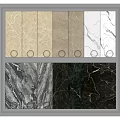 Natural Stone And Wood Texture Samples With Various Patterns For Interior Design