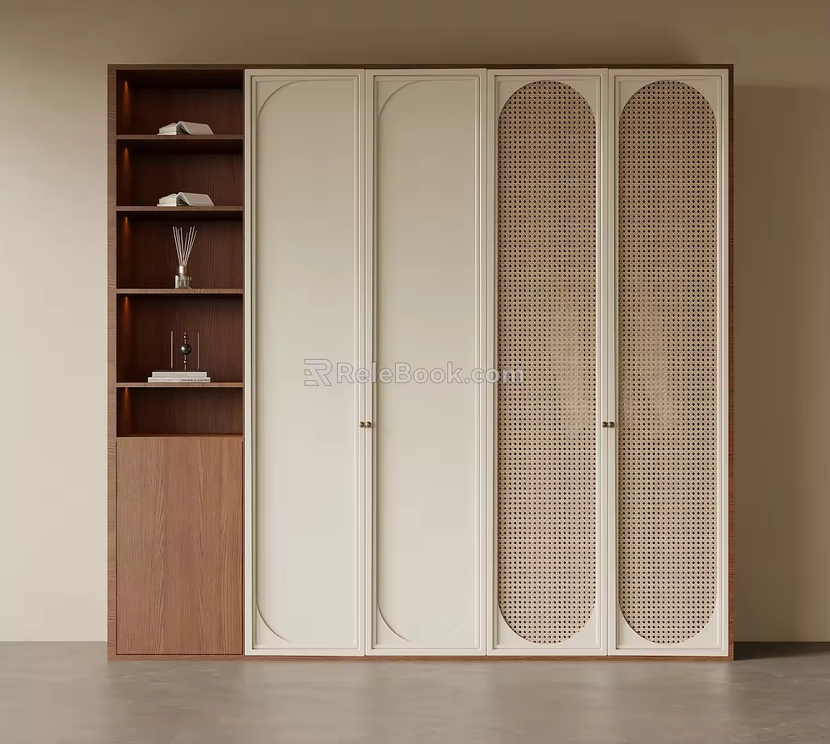 Middle style wardrobe 3d model