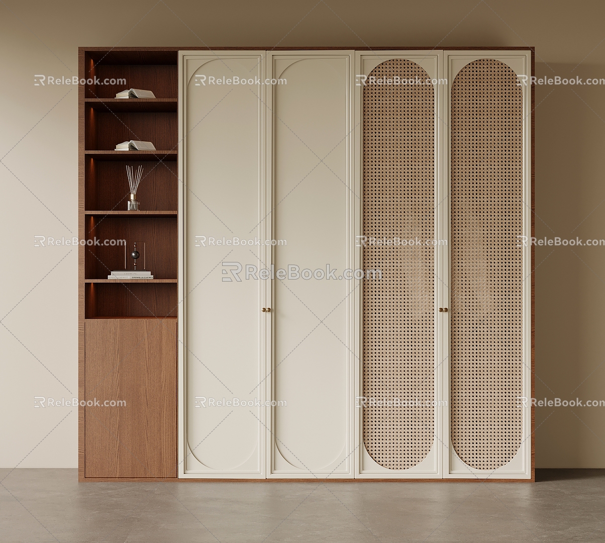 Middle style wardrobe 3d model