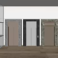 Modern Elevator Combination 3d model