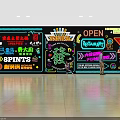 Colorful Neon Wall Decor With Commercial Signage And Graphic Elements