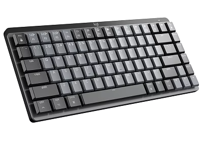 Sleek Black Modern Computer Keyboard With Standard Key Layout And Ergonomic Design For Efficient Typing 3d model