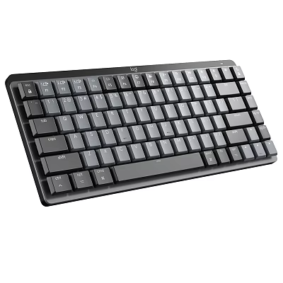 Sleek Black Modern Computer Keyboard With Standard Key Layout And Ergonomic Design For Efficient Typing 3d model