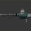 Turret Machine Gun Heavy Machine Gun Turret Sci-fi Tower Defense Game Tower Defense Sci-fi Turret Game Turret 3d model