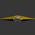 Yellow Streamlined Aircraft Model With Transparent Cockpit And Interior Details 3d model