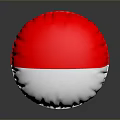 Red And Silver Decorative Ball For Home Living Room Daily Use Accessory
