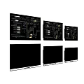 Office Appliances Multiple Size Display Screens with Clear Interfaces for Efficient Office Workspace 3d model