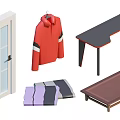 Diverse Furniture Collection Including Wardrobe TV Piano Chair Kids Play Table and Sofa