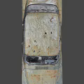 Old Rusted Classic Car With Weathered Body And Vintage Design Features