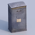 Heavy Duty Metal Industrial Equipment With Worn Surface Lockable Door And Sticker