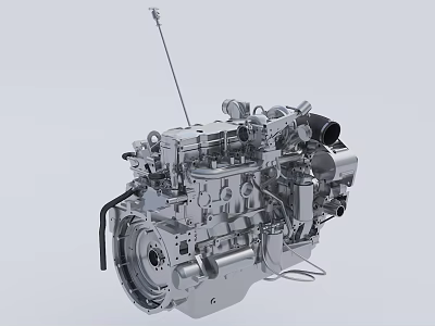 Industrial Engine With Precision Mechanical Components And Heavy Duty Structure For Industrial Machinery Applications 3d model