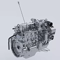 Industrial Engine With Precision Mechanical Components And Heavy Duty Structure For Industrial Machinery Applications