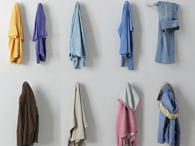 Modern clothes 3d model