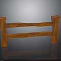 Wooden Architectural Railing With Simple Structure And Natural Wood Grain For Building Decoration