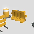 Yellow Road Safety Equipment Including Barriers Drums And Traffic Cones