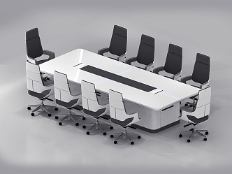 Paperless conference table 3d model