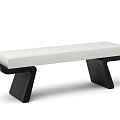 Modern Sofa Bench Minimalist Bench 3d model