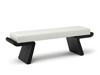 Modern Sofa Bench Minimalist Bench 3d model