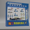 Safety First Aid Training Experience Device For Electric Shock Prevention With Manikin And Diagrams