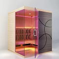 Modern Bathroom Vanity With Wooden Cabinet And Glass Countertop Design