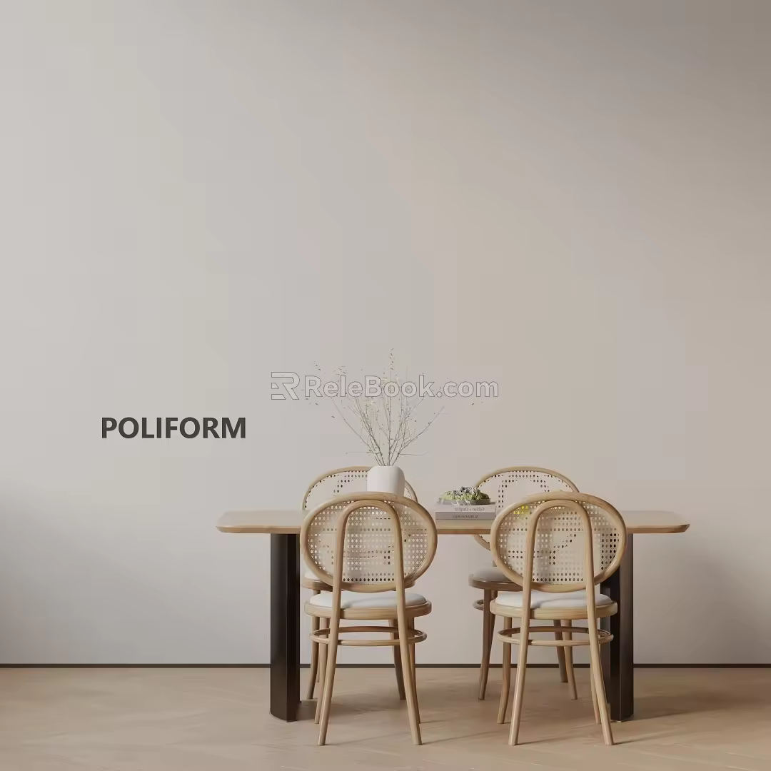 Modern table combination 3d model