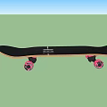 FISH Skateboard in Colorful and Black with Animal Print and Face Graphics