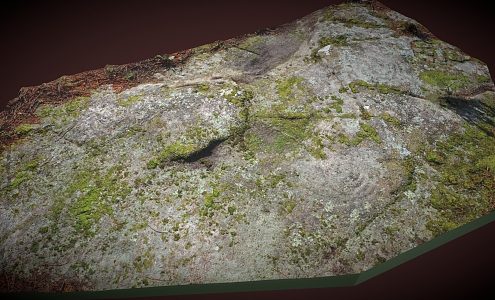 Grass Terrain Stone 3d model