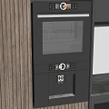 Modern Built in BOSCH Kitchen Appliances With Oven And Coffee Machine