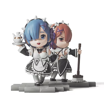 Modern Toy Doll Ornaments Trendy Play Ornaments 3d model