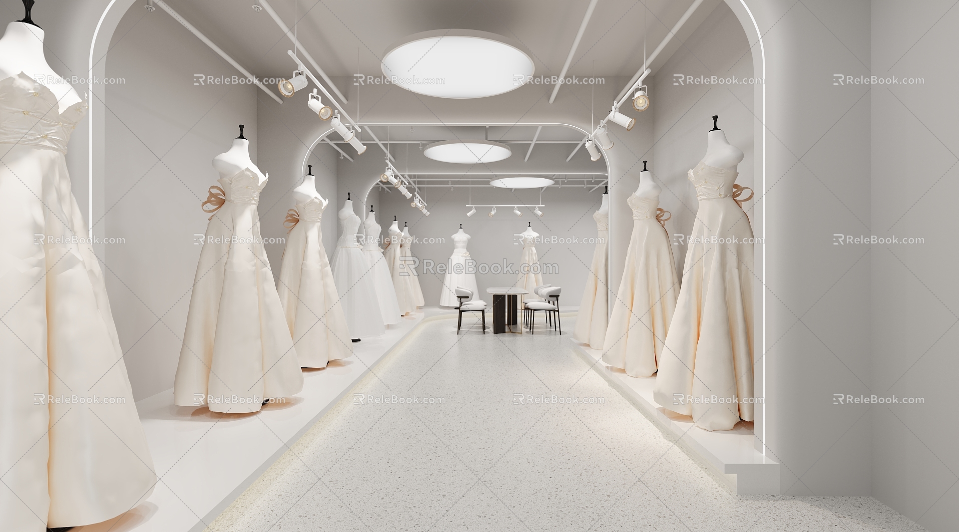 Modern Bridal Shop 3d model