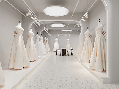 Modern Bridal Shop 3d model