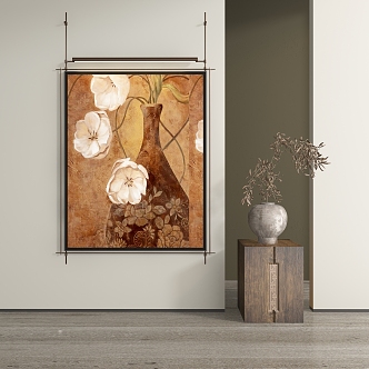 New Chinese Abstract Hanging Painting 3d model