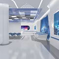 Smart Technology Enterprise Exhibition Hall 3d model