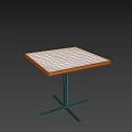 Modern Square Coffee Table With White Marble Top And Black Metal Legs