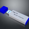 Blender Industries 8GB USB 3.0 Flash Drive With Blue White Design
