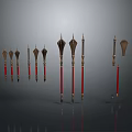 Hidden weapons retro darts suit darts ninja darts ninja weapons ancient weapons cold weapons 3d model