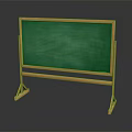 Green Chalkboard With Wooden Frame Stand Hanging Decoration For Classroom Use
