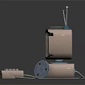 Vintage Computer Setup With Monitor Antenna Keyboard Mouse And Text