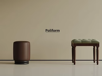 French Other Stool French Dressing Stool 3d model