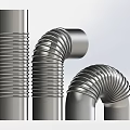 Stainless Steel Corrugated Pipes with Different Bending Angles and Smooth Surfaces