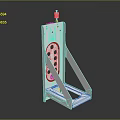 White Equipment Bracket With Multiple Mounting Holes And Sturdy Support Structure
