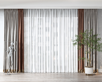 Modern Curtains 3d model