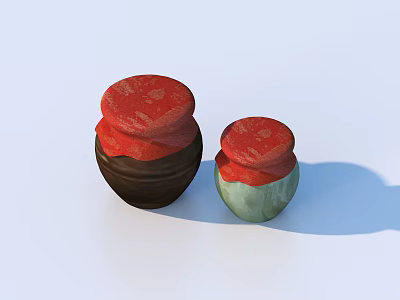 Antique Pottery Pot 3d model