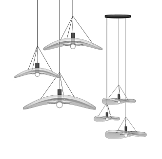 Modern Chandelier Glass Chandelier Art Chandelier 3d model