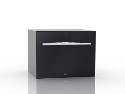 Siemens Black Built in Kitchen Appliance with Digital Display and Silver Handle 3d model